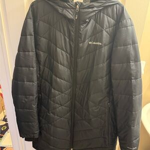 Columbia black/very dark grey  Chevron Puffer Jacket